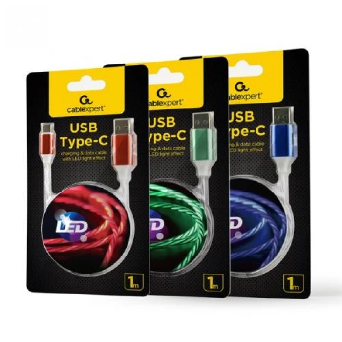 Кабель Cablexpert USB—Lightning 1 м із LED-підсвічуванням