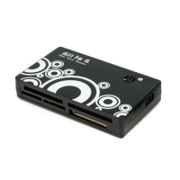 Кардридер USB (зчитувач карт пам’яті) Atcom TD2027 чорний, USB 2.0, microSD/SD/MS/M2