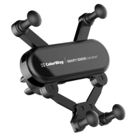 Автотримач для телефону (тримач смартфона) ColorWay Gravity Sensor Holder Black