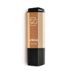 Флеш-накопичувач (USB-флешка) T&G Vega TG121 64 ГБ, Gold, USB 2.0