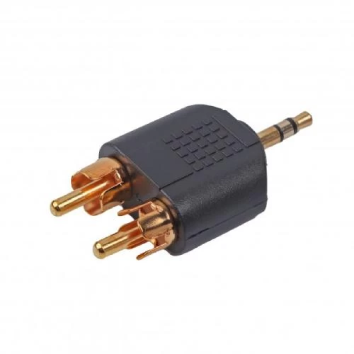 Аудіоперехідник Cablexpert A-458 з 3,5 мм на 2xRCA