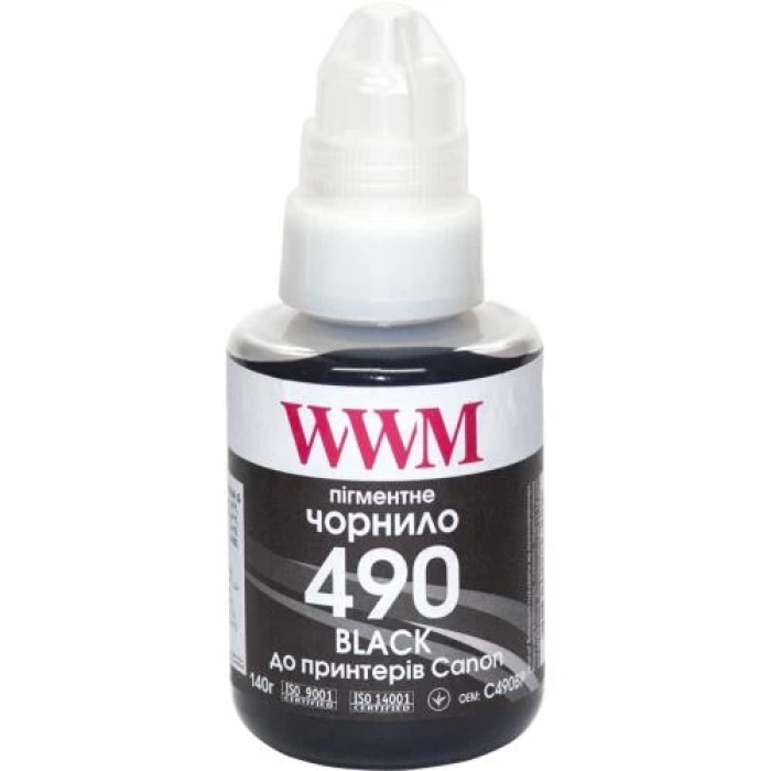 Пігментне чорнило WWM Black для принтерів Canon G1400, G2400, G3400