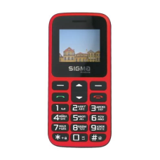 Кнопковий телефон (мобільний телефон) Sigma mobile Comfort 50 HIT2020 червоний, 1450 мА·год