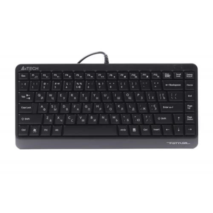 Компактна клавіатура A4Tech FKS11 USB Black/Grey на 87 клавіш
