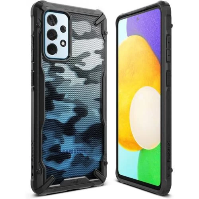 Чохол Ringke Fusion X Camo Black для Samsung Galaxy A52