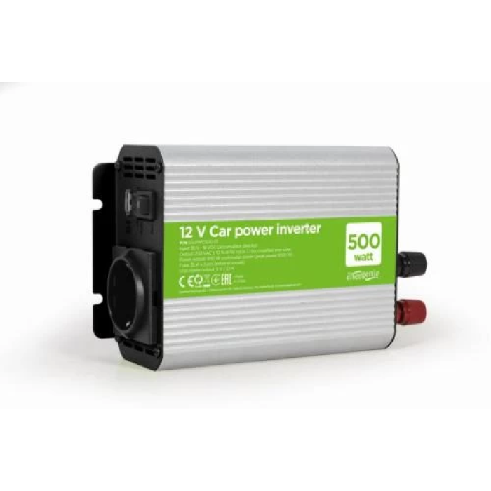 Автомобільний інвертор EnerGenie на 500 Вт із USB