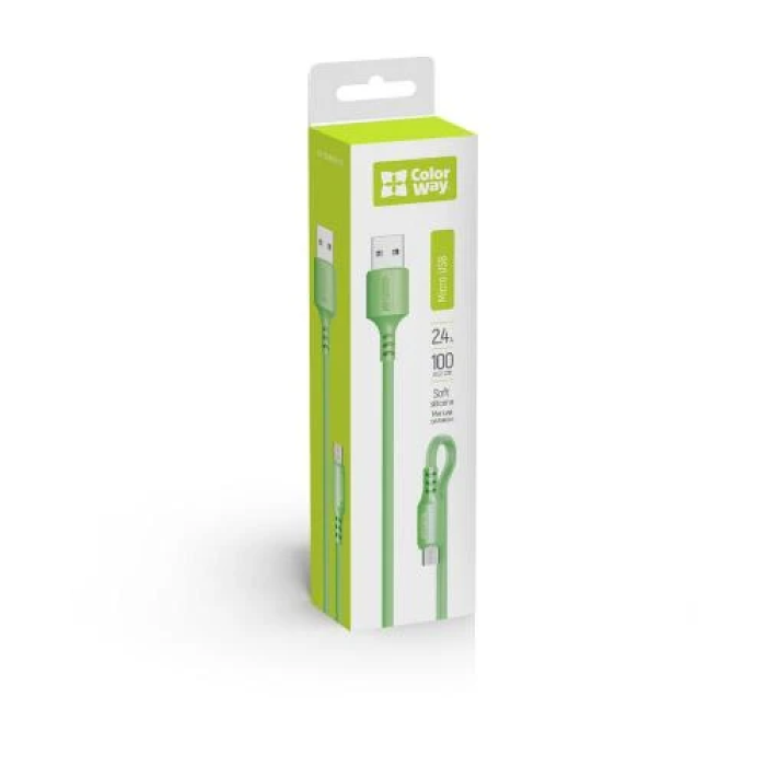 Кабель ColorWay USB 2.0 для заряджання та даних microUSB