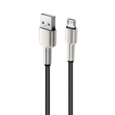 Кабель USB–microUSB (шнур для заряджання) ColorWay CW-CBUM046-BK 1 м, 2,4 А