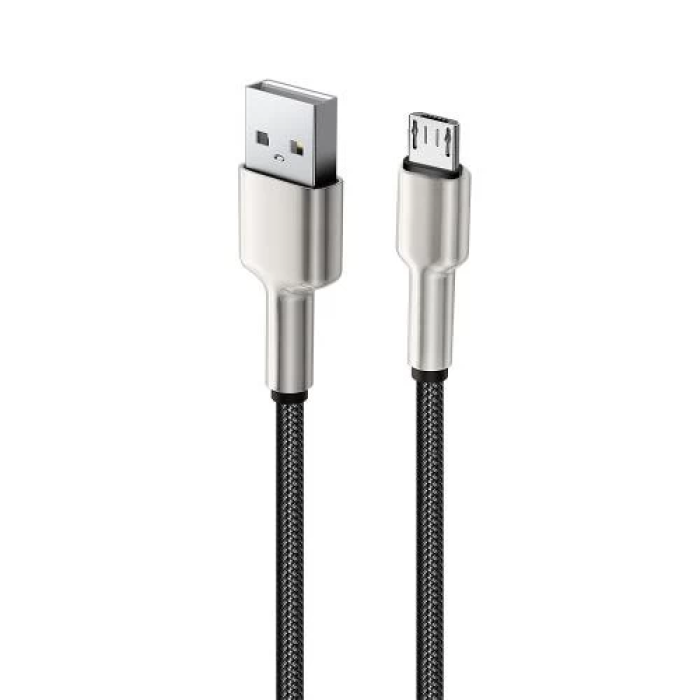 Кабель USB–microUSB ColorWay CW-CBUM046-BK для заряджання, 1 м
