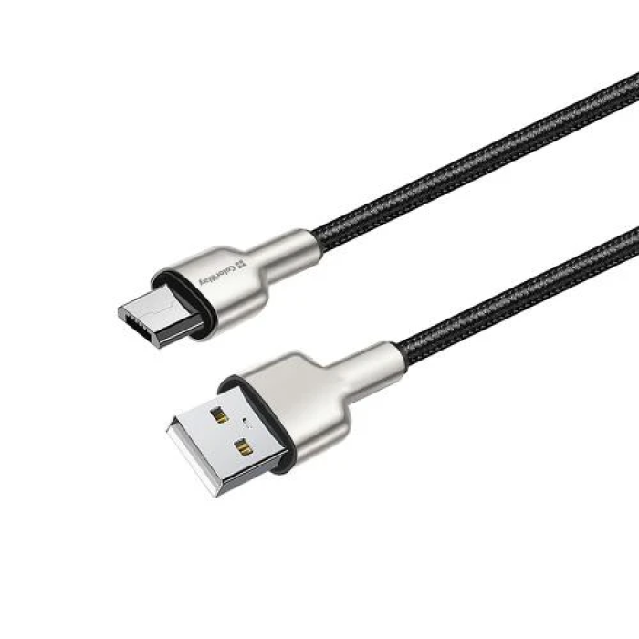 Кабель USB–microUSB ColorWay CW-CBUM046-BK для заряджання, 1 м