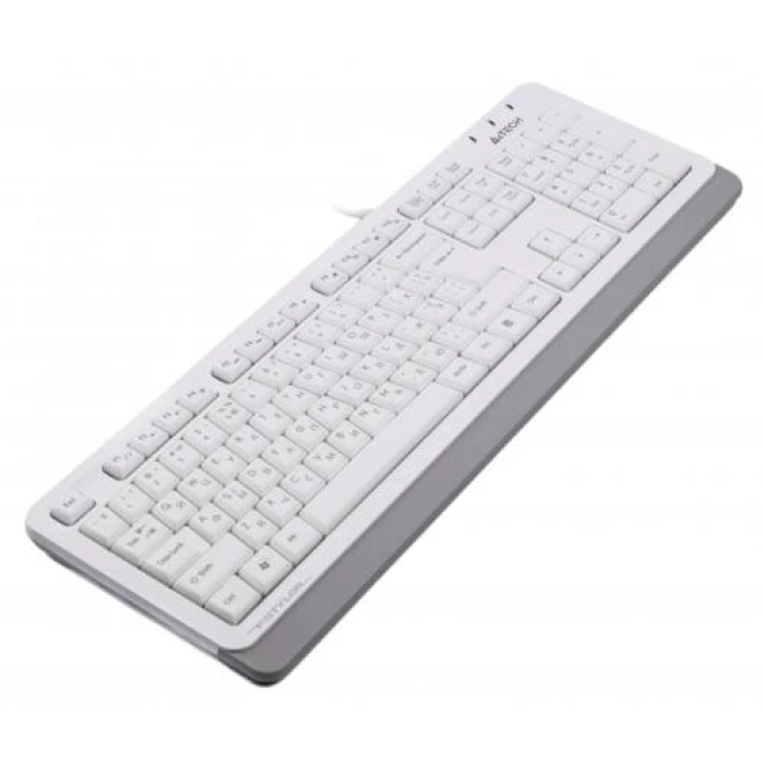Повнорозмірна мембранна клавіатура A4Tech FKS10 White/Grey