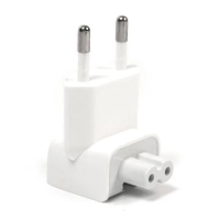 Перехідник мережевий (адаптер вилки) PowerPlant APADAPTEURO білий для Apple MagSafe
