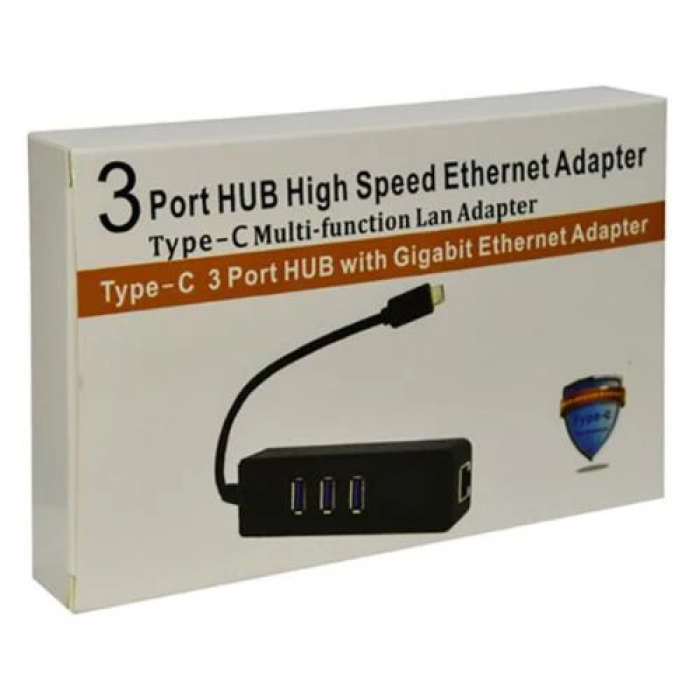 USB-хаб Dynamode USB-C 3.1 з RJ45 і трьома портами USB 3.0