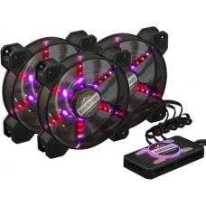 Вентилятори для корпусу (корпусні вентилятори) Frime Iris Flicker KIT 3×120 мм RGB