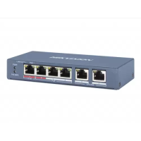 PoE комутатор (мережевий комутатор) Hikvision DS-3E0106HP-E 4 PoE-порти