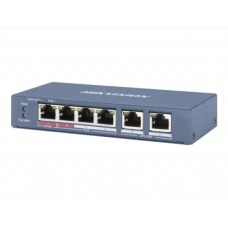 PoE комутатор (мережевий комутатор) Hikvision DS-3E0106HP-E 4 PoE-порти