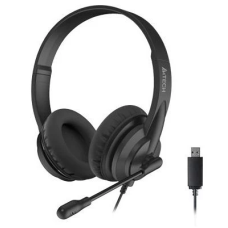 Комп’ютерна гарнітура (навушники з мікрофоном) A4Tech HU-10 USB, чорний, кабель 2 м