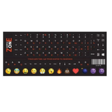 Наліпка на клавіатуру (наклейка на клавіші) SampleZone SZ-BK-RS Orange/White