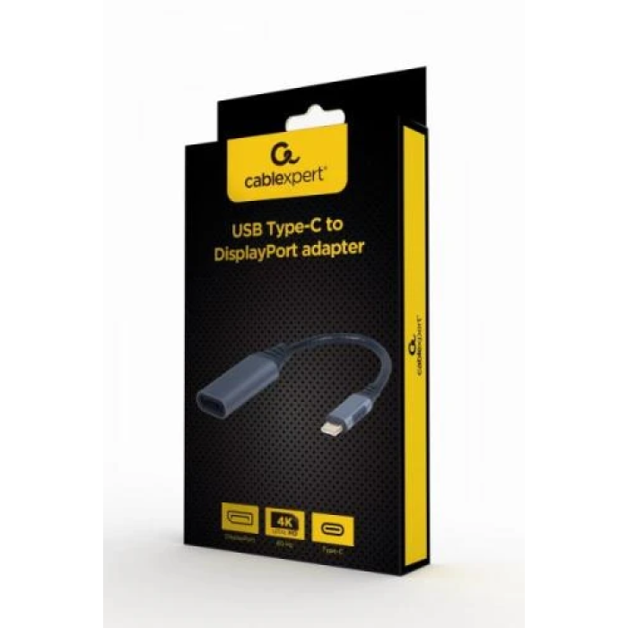 Перехідник Cablexpert USB-C — DisplayPort 15 см із підтримкою 4K