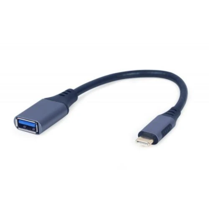OTG-кабель USB-A — USB-C Cablexpert, 15 см, чорний