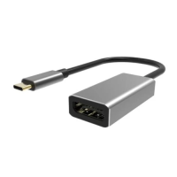 Перехідник Type-C на DisplayPort (адаптер) Viewcon TE391 чорний, 15 см, 4K