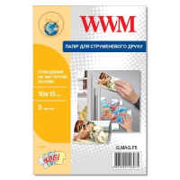 Фотопапір (магнітний фотопапір) WWM G.MAG.F5 глянсовий A6, 5 аркушів