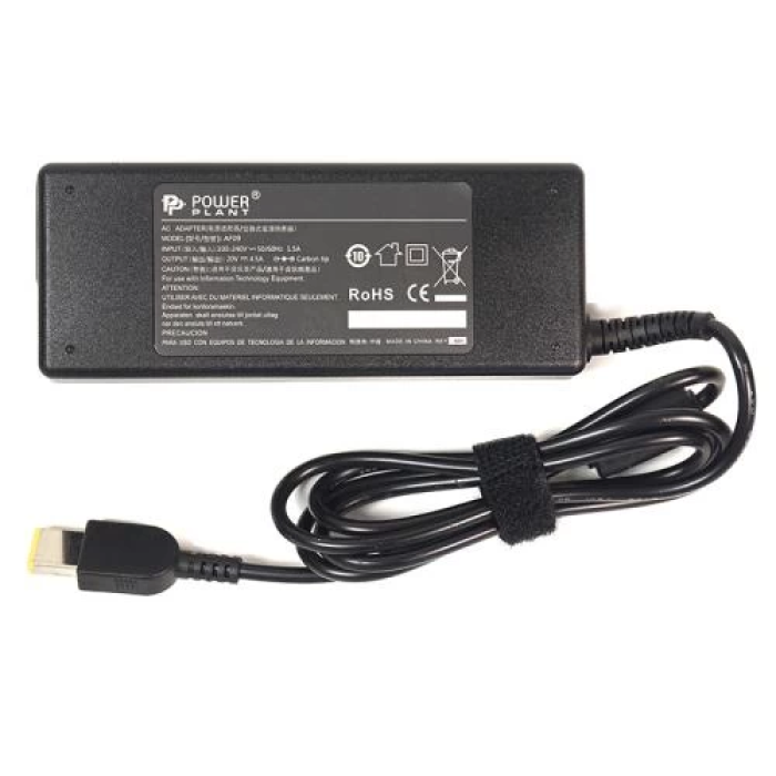 Адаптер живлення PowerPlant для ноутбуків IBM/Lenovo — 20V 90W