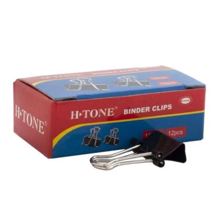 Біндери-затискачі H-Tone JJ40316-15, 15 мм, 12 шт