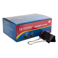 Біндери (затискачі для паперу) H-Tone JJ40316-51 чорні, 51 мм, 12 шт