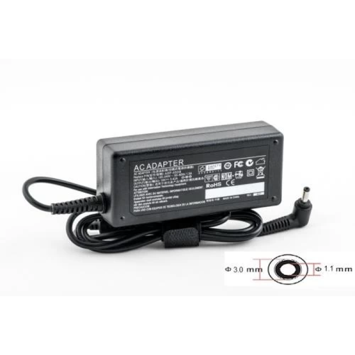 Адаптер живлення PowerPlant для ноутбуків Acer, 19 В, 65 Вт