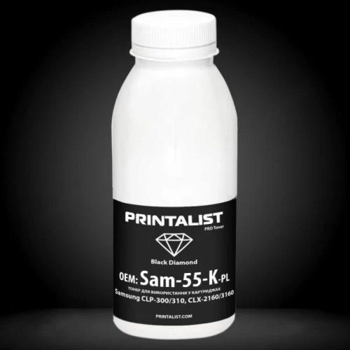 Тонерний порошок Printalist для принтерів Samsung, 55 г, чорний