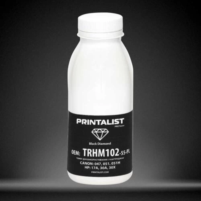 Чорний тонерний порошок Printalist для HP LJ, 55 г
