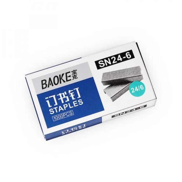 Скоби Baoke SN24/6 для степлера, 1000 шт