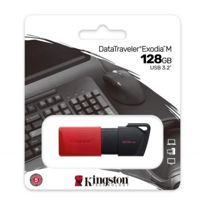 USB-флешка Kingston DataTraveler Exodia M на 128 ГБ