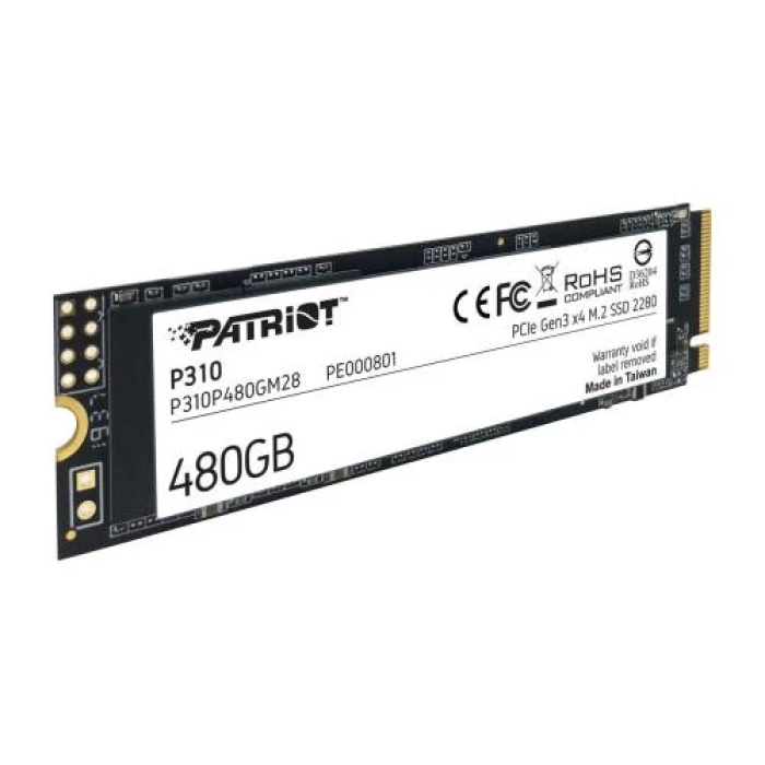 SSD Patriot P310 на 480 ГБ з інтерфейсом PCIe 3.0 x4