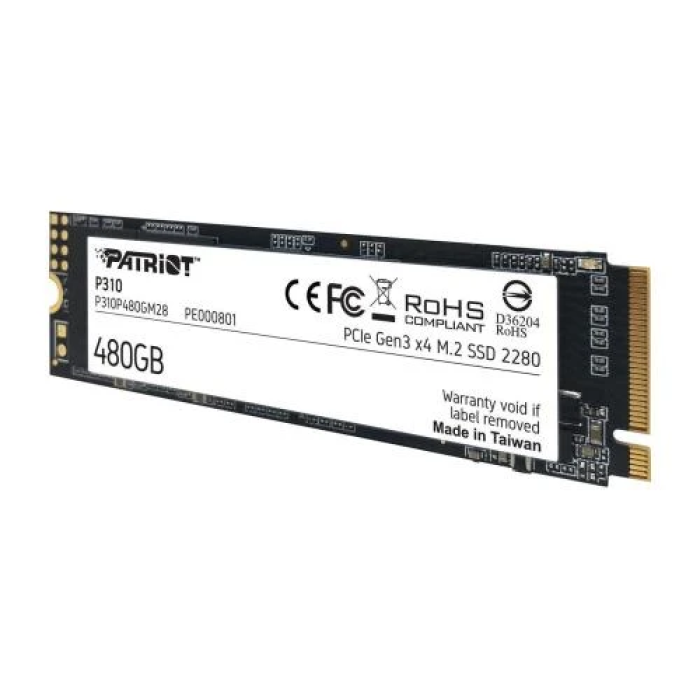 SSD Patriot P310 на 480 ГБ з інтерфейсом PCIe 3.0 x4