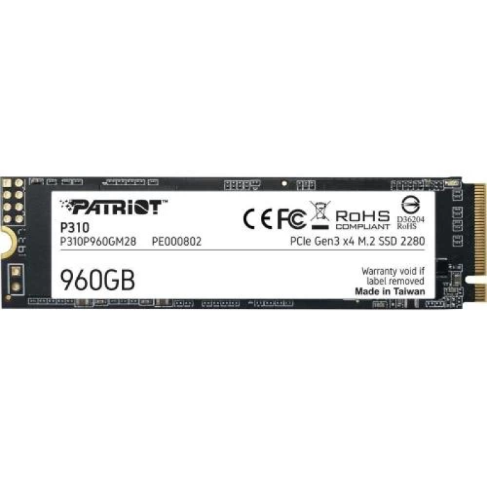 SSD-накопичувач Patriot P310 на 960 ГБ у форматі M.2 2280