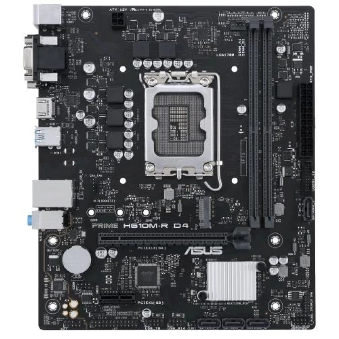 Материнська плата Asus PRIME H610M-R D4-SI для DDR4, MicroATX