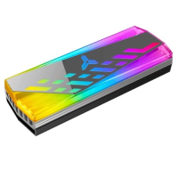 Радіатор для M.2 (охолоджувач SSD) Qube M.2-4 для формату 2280, Gray, RGB