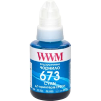 Чорнило для принтера (струменеві чорнила) WWM Epson L800/L805/L810/L850/L1800 Cyan, 140 мл