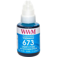 Чорнило для принтера (струменеве чорнило) WWM E673LC Light Cyan, 140 мл