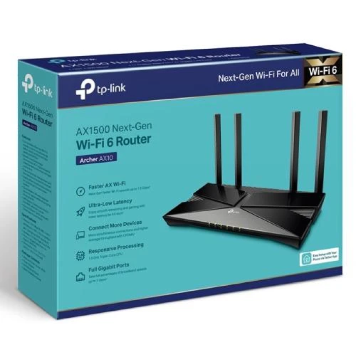 Роутер TP-Link Archer AX1500 з Wi-Fi 6 та 4 LAN-портами