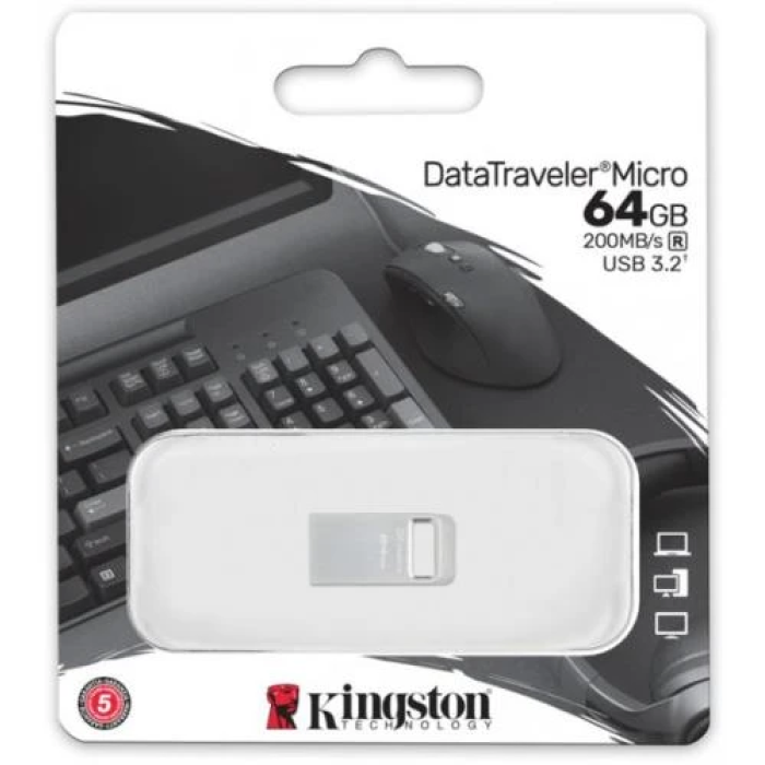 Компактна USB-флешка Kingston DataTraveler Micro на 64 ГБ