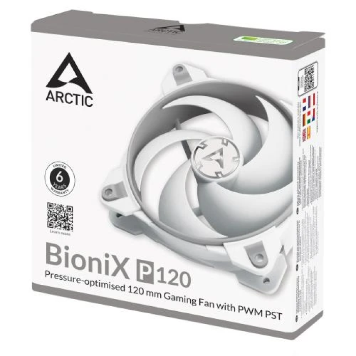 Arctic BioniX P120 — корпусний вентилятор 120 мм, сірий/білий
