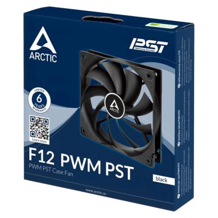 Вентилятор Arctic F12 PWM PST для корпусу, 120 мм