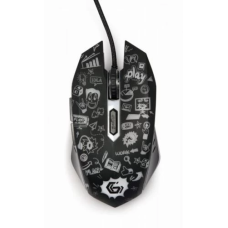 Оптична миша (ігрова мишка) Gembird MUS-6B-GRAFIX-01 3600 DPI, USB, чорна