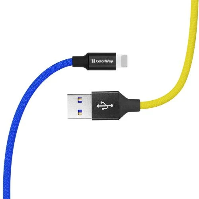 Кабель ColorWay USB—Lightning 1 м для заряджання та синхронізації