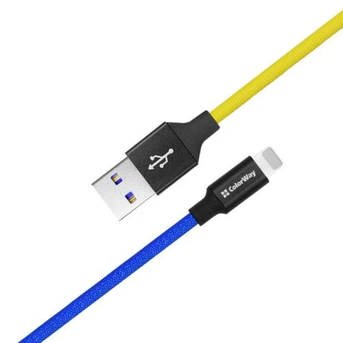Кабель ColorWay USB—Lightning 1 м для заряджання та синхронізації