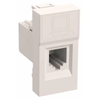 Розетка RJ45 (мережева розетка) IEK ПРАЙМЕР CKK-40D-RI1-K01, 1-портова UTP, біла
