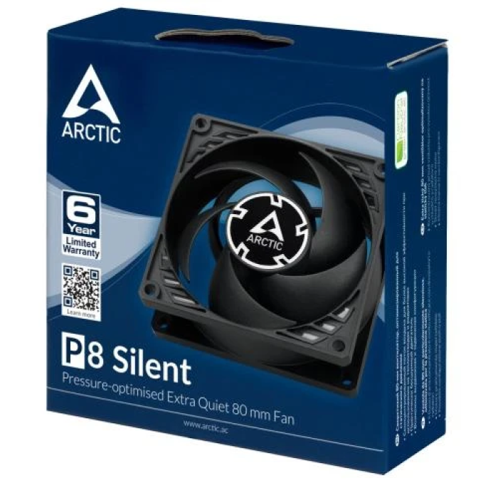 Вентилятор Arctic P8 Silent для корпусу, 80 мм